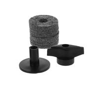 KAILIKETIY 2Pcs Cymbal Felt Pad with Plastic Screw Hand Knob for Easy Installation Noise Dampening Compatible with Various Cymbals Drum Accessories for