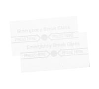 KAILIKETIY 2pcs Fire Alarm Manual Switch Cover Glass Waterproof Protective Panel Easy Installation for Environments Emergency Use