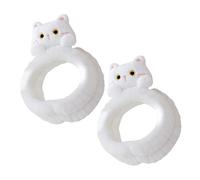 KAILIKETIY 2pcs Fluffy Cat Ears Headband for Women Makeup Hair Styling Accessories Fashion Face Wash Spa Workout