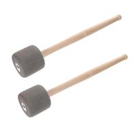 KAILIKETIY 2pcs Foam Drumsticks Wood Handle Big Drum Hammer Bass Drum Mallets for Percussion Instrument Accessories