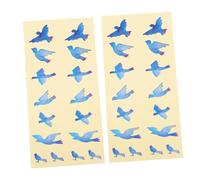 KAILIKETIY 2pcs Guitar Fretboard Stickers Pvc Material with Beautiful Birds Design, Stick Firmly and Leave No Traces, for Acoustic and Electric Guitar Decoration Random Color