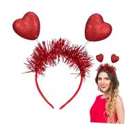 KAILIKETIY 2pcs Heart Headbands for Valentine Day Cute Fun Party Accessory for Adults for Celebrations Cosplay and Festive Events