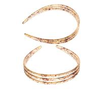 KAILIKETIY 2pcs Kawaii Spa Headband Wash Face Headband for Women Makeup Removal Non Slip Grip and Three Layer Teeth Stylish for Girls