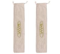 KAILIKETIY 2pcs Linen Bread Bags with Drawstring Design Reusable Bread Drawstring Bags for Snacks and Cookies Packaging Party Favors or Family Use