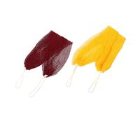 KAILIKETIY 2pcs Long African Exfoliating Net Washcloth Bath Sponge Body Brush Body Scrubber Back Scrubber for Men Women