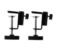 KAILIKETIY 2pcs Metal Base Microphone Stand Bracket C-type Holder Clamp for Microphone Stand Holder Fixed Clip for Table Mount Clamp for Gaming Mic