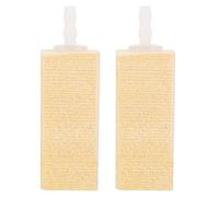 KAILIKETIY 2pcs Natural Bubble Wood Air Stones Small Quiet Air Stone for Protein Skimmer Lightweight Simple Design Produce Fine Bubbles for Fresh Water Hydroponic Growing