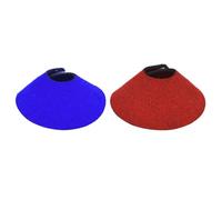 KAILIKETIY 2Pcs Parrot Collar Cone for Birds Anti-scratch Protective Neckwear Red Blue Soft Pet Supply for Wound Healing and Plucking Prevention