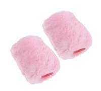 KAILIKETIY 2pcs Pink Artificial Wool Microphone Covers Compatible for Sennheiser Mk4 Mk8, Dustproof and Protective Microphone Windshield for Conference Rooms and Home Use