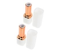 KAILIKETIY 2pcs Plastic Lip Balm Tins Snap Closure Refillable Lipstick Tubes for Diy Lip Gloss Compact Beauty Tool