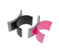 KAILIKETIY 2pcs Portable Nail Art Hand Holder Cushion Detachable Washable Wrist Rest Stand for Comfortable Manicure Support Lightweight U-shaped Arm Rest Pads for Mobile Nail Technicians Pink