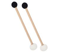 KAILIKETIY 2pcs Professional Drum Mallet Double-ended Rubber Felt Mallets for Singing Bowl for Skill Levels