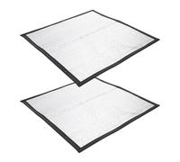 KAILIKETIY 2Pcs Reptile Heating Pads 30X30Cm with Reflective Film, Terrarium Insulation Mats for Snake Lizard Tortoise, Winter Pet Warmers and Mini Heat Pads for Reptile Habitat