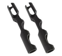 KAILIKETIY 2pcs Rubber Violin Bow Grip for Beginners Black Teaching Aid for Violins Improves Bow Hold and Posture and Comfortable Practice Tool