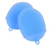 KAILIKETIY 2pcs Silicone Body Scrubbers Soft Exfoliating Shower Brushes for Bath Massage Gentle Skin Ergonomic Design Portable for Gym Travel and Outdoor Use