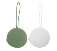 KAILIKETIY 2Pcs Silicone Pacifier Case Portable Coin Purse with Zipper for Pacifiers and Essentials Soft and Durable Storage Pouch for Travel and Daily Use