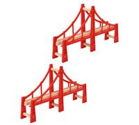 KAILIKETIY 2Pcs Train Bridges Educational Activity Bridges for Lightweight and Portable Design Enhances Creativity and Development Compatible with Train Tracks
