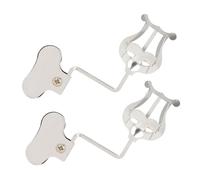 KAILIKETIY 2pcs Trombone Lyre Holder for Marching Band Music Sheet Clip Lightweight Portable Design for Various Instruments Sleek Finish