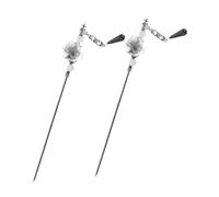 KAILIKETIY 2pcs Vintage Flower Hair Sticks for Elegant Updos Retro Hair with Tassel Asian Accessories for Women Stylish Decorative Chopsticks for Buns