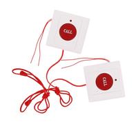 KAILIKETIY 2pcs Wall Mounted Emergency Sos Alert Buttons for Elderly with Pull Cord Activation Quick Response Call System for Seniors Easy Installation Caregiver Assist Tool Wide Coverage