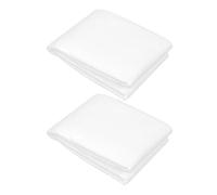 KAILIKETIY 2pcs White Polyester Air Vent Filters for Home Heating Intakes and Ventilation Grilles, Easy Installation, Filters Particles the Air, Suitable for Floor and Ceiling Use