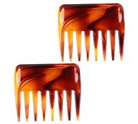 KAILIKETIY 2pcs Wide Tooth Combs for Hairdressing Retro Hairstyle Tool Tooth Combs for Smooth Styling for Curly and Wavy Hair Care