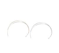KAILIKETIY 2pcs Wraps for Women Simple Hairband Accessories Gold Silver Two-line Design for Bun Updo Dreadlocks Ponytail and More for Various Occasions