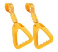KAILIKETIY 2pcs Yellow Nylon Car Handle Straps Lightweight and Strong Grab Handles for Car Interior Accessories Suitable for Trash Can and Subway Use