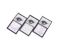 KAILIKETIY 3 Sets Self-adhesive Face Gems Decorative Eye Jewels Resin Material Different Shapes Safe for Day of The Dead Role Playing with Festive Atmosphere