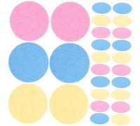 KAILIKETIY 30pcs Facial Cleaning Sponge Puff Super-soft Cellulose Makeup Remover Sponges for Deep Cleansing Exfoliating and Brightening Skin Tone Natural Pulp Moisture-absorbent