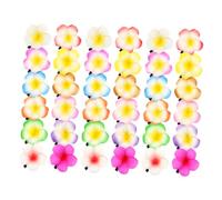 KAILIKETIY 36pcs Plumeria Hairpins with Clips Tropical Hawaiian Flower Hair Accessories for Luau Beach Party Decorative Artificial Flower Hair Clips Symbolizing Purity and Happiness