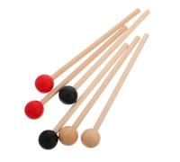KAILIKETIY 3pairs Wooden Drum Mallets Comfortable Grip Practical Percussion Instrument for Beginners Lightweight and Ergonomic Design for Xylophone and Small Drums