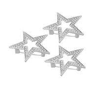 KAILIKETIY 3pcs Alloy Rhinestone Brooch Pins for Women Stylish Star Lapel Pin Set for Clothing Cardigans and Shawls Decorative Accessories for Parties and Gatherings
