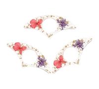 KAILIKETIY 3pcs Flower Resin Bookmark Holder Book Page Thumb Separator Floral Resin Bookmark Reading Essentials for Readers Office School