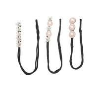 KAILIKETIY 3pcs Hairband Women Girls Hair for Women Pearls Hair Bun Maker Bun Shaper Diy Styling Accessories