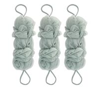 KAILIKETIY 3pcs Long Handled Shower Loofahs Exfoliating Body Scrubbers with Foaming Pe and Polyester Material for Healthy and Sanitary Bathing in Shower