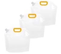 KAILIKETIY 3pcs No-Leak Collapsible Water Storage Bags 5l Each, Quick Cooling Freezable Ice Bath Containers Made of Pet/pa/pe, Portable Water Jugs for Cold Therapy and Cold Compresses,
