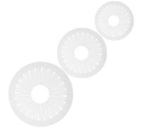 KAILIKETIY 3Pcs Ribbon Rosette Maker Pleated Rosette Template Circular Plastic Bow Maker Reusable Versatile Craft Tool for Making Boutonniere