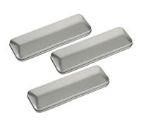 KAILIKETIY 3pcs Tinplate Pencil Case Set, Rectangular Hinged Metal Stationery Box, Wear-Resistant Multi-Function Pen Organizer for Students and Office, 160x54x20mm, Daily Use School Supplies