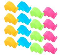 KAILIKETIY 40pcs Cute Elephant Shape Plastic Phone Holder Stable Smartphone Stand Desktop Mobile Support for Travel and Home Use in Rose Red Blue Tangerine