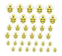 KAILIKETIY 45PCS Cartoon Bee Resin Hair Clips for Craft Making Random Colors DIY Jewelry Accessory for Boys and Girls and Adults for Phone Case Decoration