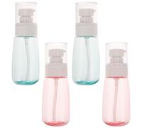 KAILIKETIY 4pcs 60ml U Shaped Plastic Travel Cosmetic Bottles with Good Sealing Performance and Portable Design for Daily Life and Lotion Storage Random Color