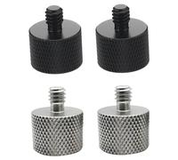 KAILIKETIY 4pcs Adapter for Mic Tripod Accessories 1/4 Female to 5/8 Male Screw Thread Precision Crafted Aluminum Alloy Easy to Use Camera Accessories Scenario