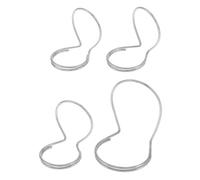 KAILIKETIY 4pcs Adjustable Metal Guitar Finger Thumb Picks Set for Banjo and Guitar, Silver Colour, Designed to Reduce Slipping for Fingerpicking Accessories