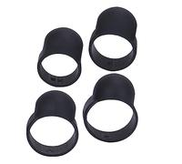 KAILIKETIY 4pcs Black Silicone Ethereal Drum Finger Covers for Beginners with Box - Hand Pan Drum Finger Protectors, Musical Percussion Accessories for Knocking and Playing