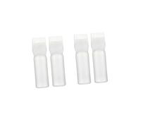 KAILIKETIY 4Pcs Hair Dye Bottle Applicator Comb Salon Hair Coloring Bottles White for Precise Root Application and Even Distribution