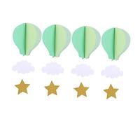 KAILIKETIY 4Pcs Large Hot Air Balloon Hanging Decorations for Baby Nursery Room Colorful Felt Material for Children's Room Decor