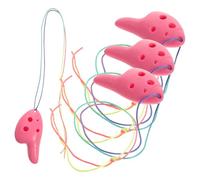 KAILIKETIY 4pcs Plastic Ocarina Mini Ocarina Easy to Play Beginner Practice Musical Instrument for Boy Girl Performance Party Accessories
