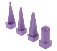 KAILIKETIY 4pcs Plastic Spiral Mandrel Wire Tools for Jewelry Making and Scrapbooks, Quick Coil Winding Rods for Embellishing Jewelry and Replicating Wire Shape Designs Random Color