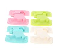 KAILIKETIY 4pcs Proofing Cabinet Locks Boy Girl Safety Latches for Cabinets Fridge Strong Adhesive Sturdy Prevents Access to Unwanted Items for Home Safety